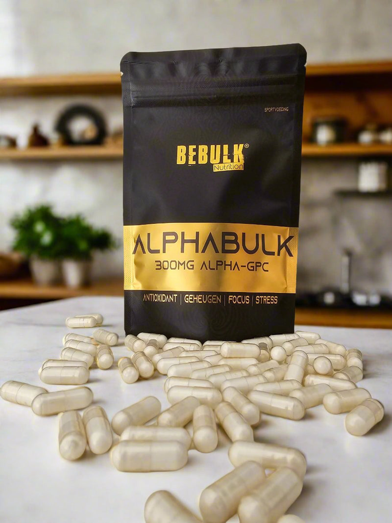 AlphaBulk van BeBulk Nutrition bevat geen titaandioxide.