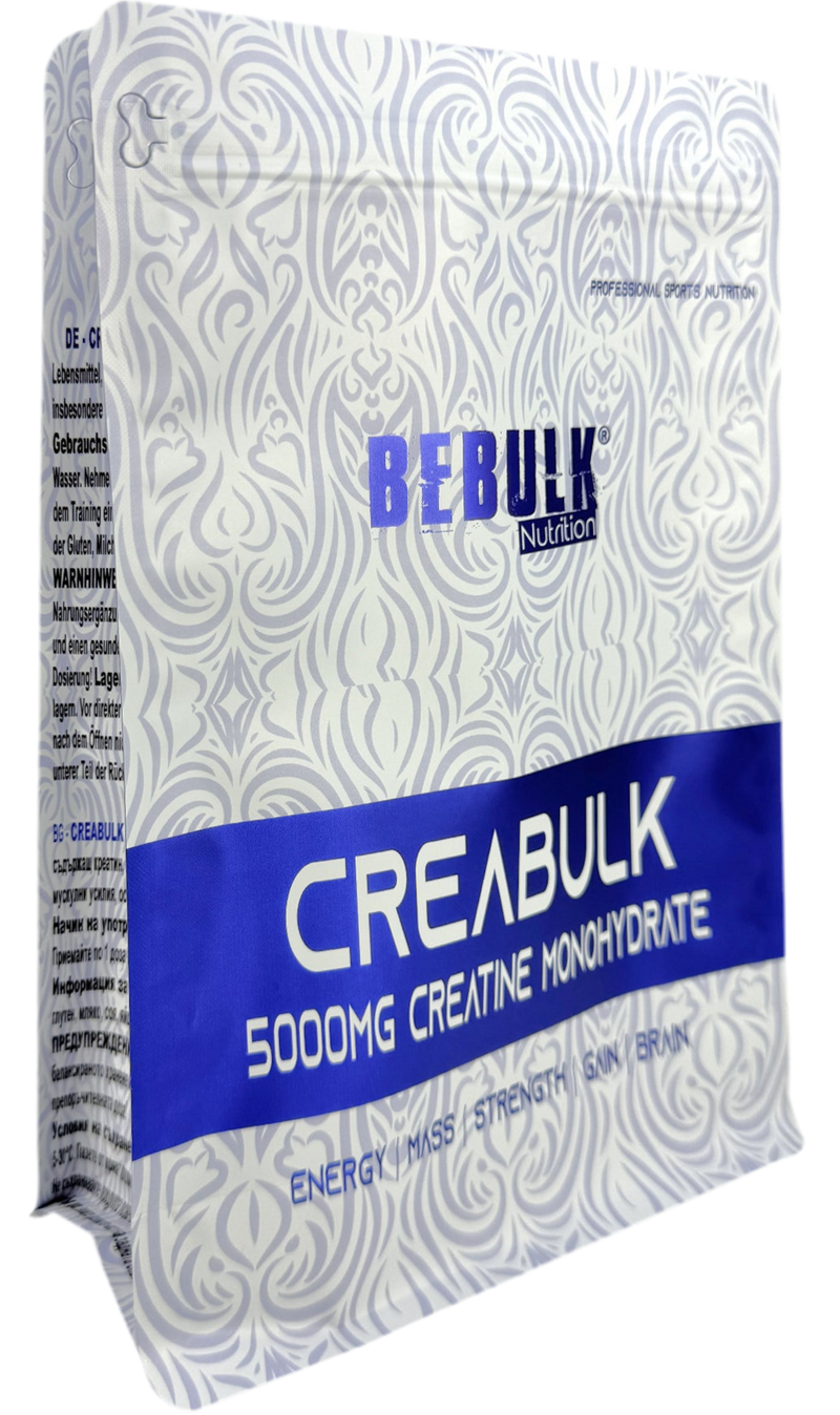 CreaBulk - 100% Creatine Monohydraat - BeBulk Nutrition