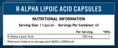 Applied Nutrition R-ALA - 60 capsules