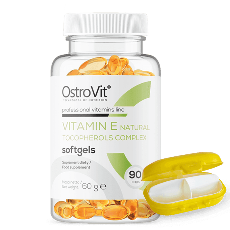 Vitamin E Natural Tocopherols Complex - 90 Softgels - OstroVit